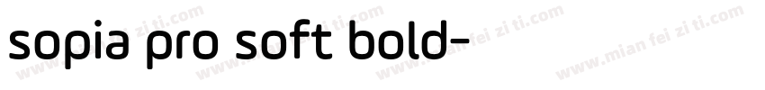 sopia pro soft bold字体转换